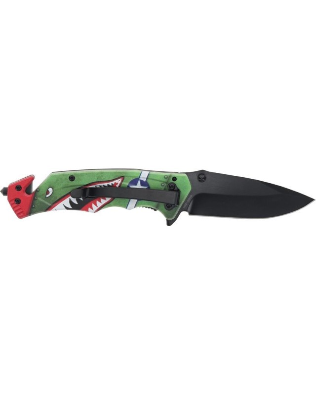 Americas Heroes Folding Knife Linerlock belt cutter gift box Americas Heroes Folding Knife Linerlock belt cutter gift box