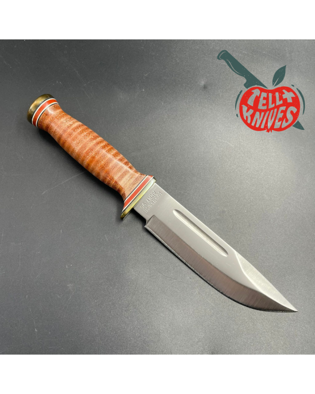 P3 Quartermaster 1995 - 440C steel stacked leather gras guard leather sheath P3 Quartermaster 1995 - 440C steel stacked leather gras guard leather sheath