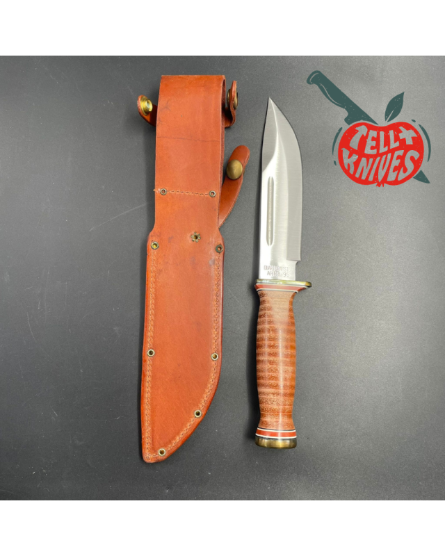 P3 Quartermaster 1995 - 440C steel stacked leather gras guard leather sheath P3 Quartermaster 1995 - 440C steel stacked leather gras guard leather sheath
