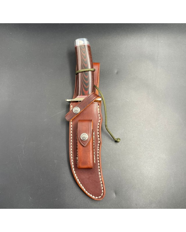 Model 4-6 Fighter carbon steel stacked leather