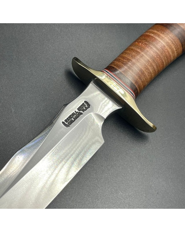 Model 4-6 Fighter carbon steel stacked leather