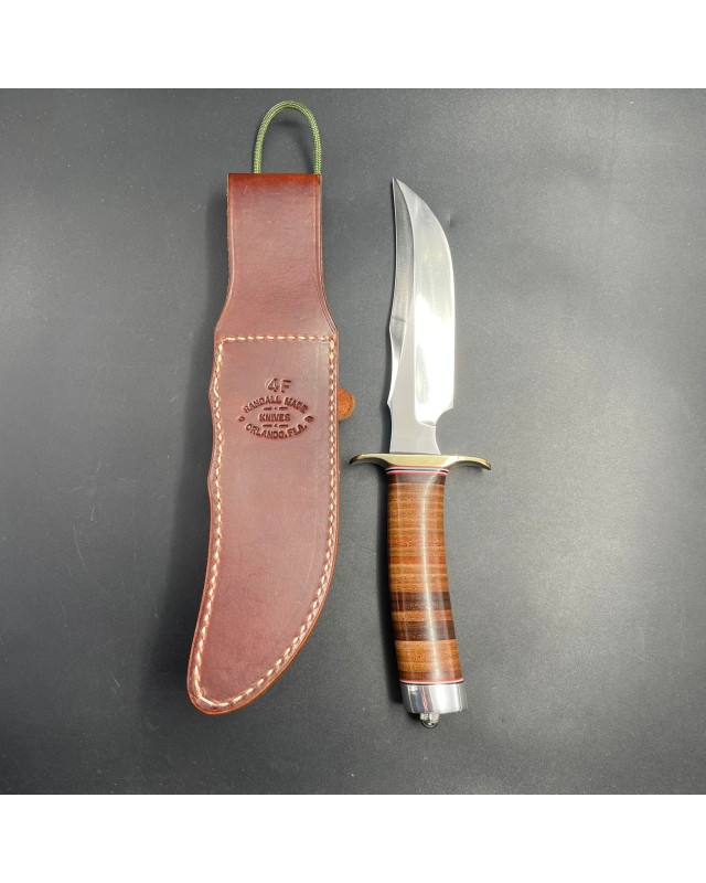 Model 4-6 Fighter carbon steel stacked leather