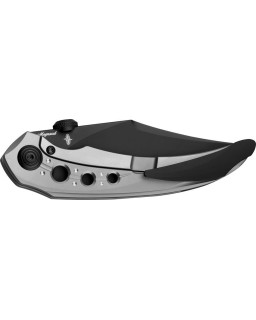 Razon Framelock MagnaCut Blackwash finish Gray Titanium handle