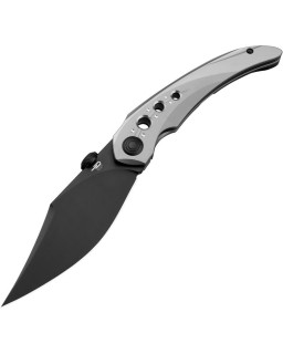 Razon Framelock MagnaCut Blackwash finish Gray Titanium handle