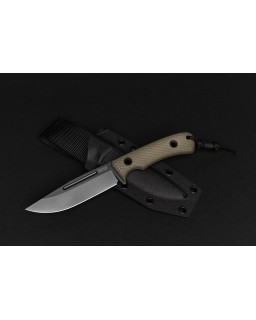South Pole V4e Vanadis 4 Extra steel Black DLC Finish Green G10 handle black kydex
