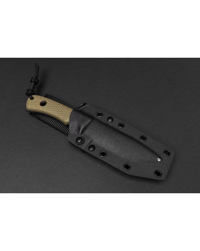 South Pole V4e Vanadis 4 Extra steel Black DLC Finish Green G10 handle black kydex