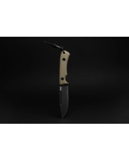South Pole V4e Vanadis 4 Extra steel Black DLC Finish Green G10 handle black kydex