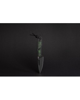 Speed Demon M390 steel black DLC finish Jungle Wear Carbon scales Black kydex