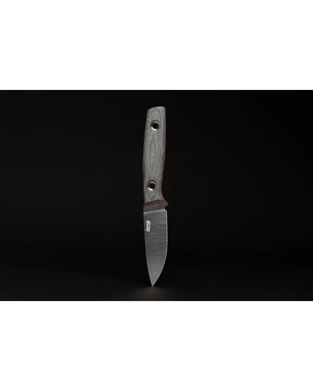 Classic Freedom M390 steel Satin Finish black Micarta handle Red liners black kydex