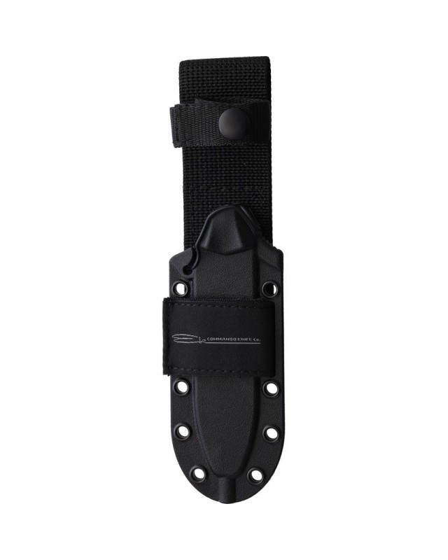 Short Drop Point 1095HC Cro-Van carbon steel black coated blade black Ultramid handle black Celcon sheath Short Drop Point 1095HC Cro-Van carbon steel black coated blade black Ultramid handle black Celcon sheath