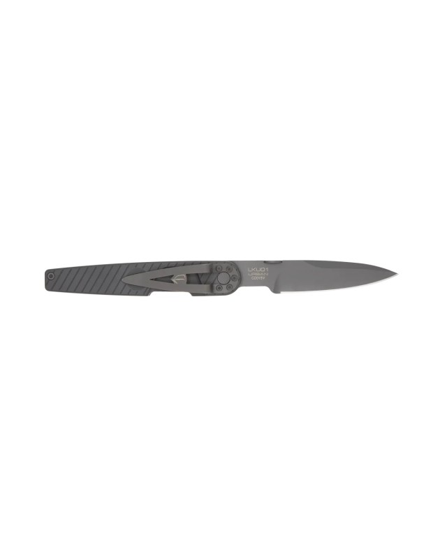 LKU01 Urban Dark Master Danilo Rossi Lajolo N690 steel black finish black aluminium handle LKU01 Urban Dark Master Danilo Rossi Lajolo N690 steel black finish black aluminium handle