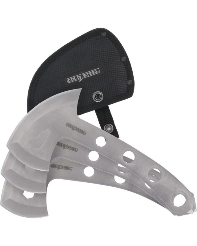 Throwing Axe Set 420 stainless steel 3 pieces one nylon sheath Throwing Axe Set 420 stainless steel 3 pieces one nylon sheath
