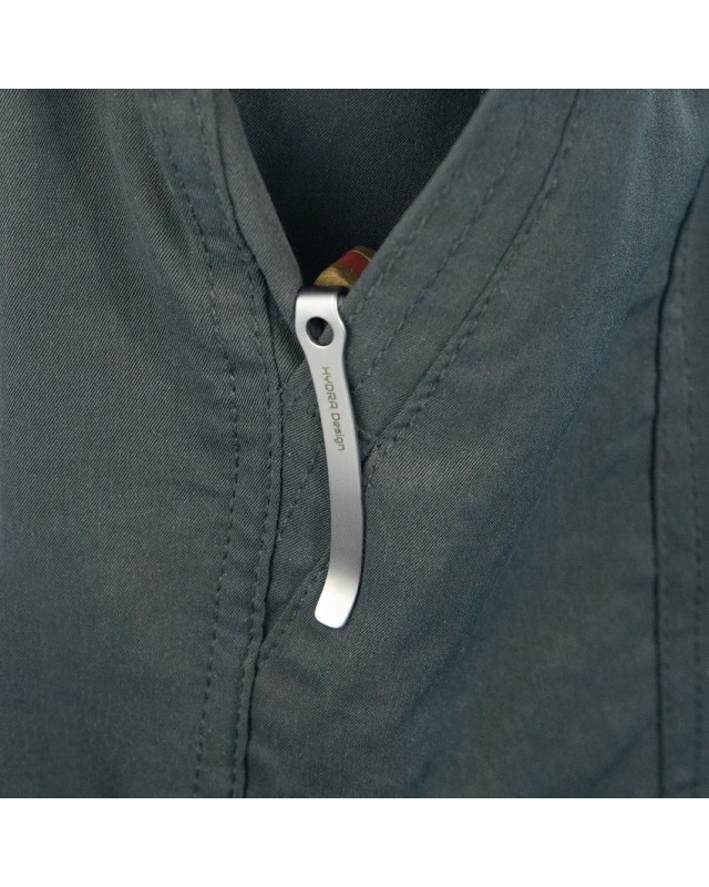 MOS Hydra Design Linerlock Tan micarta 14C28N steel stonewash finish MOS Hydra Design Linerlock Tan micarta 14C28N steel stonewash finish