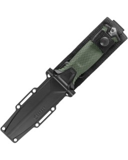 Strongarm Fixed Blade 420 stainless steel Stonewash Finish Green Polymer Handle