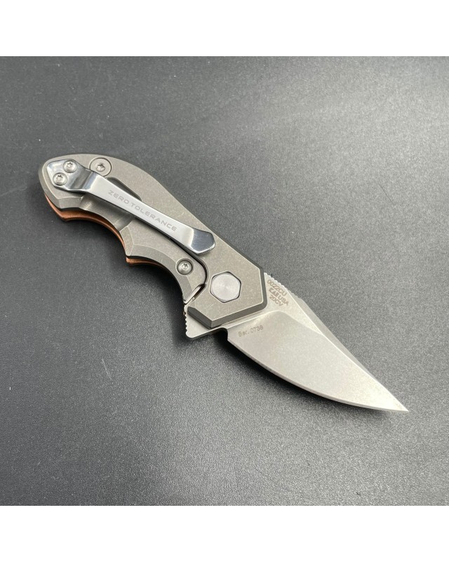 ZT0022 Galyean 20CV stonewash steel FSS limited edition Copper handle ZT0022 Galyean 20CV stonewash steel FSS limited edition Copper handle
