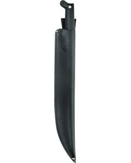 Rude Boy Machete 1075HC carbon steel black leather sheath