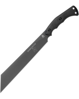 Storm Vector Machete 1095HC Carbon steel Sniper Grey Finish Black Micarta handle Kydex Sheath