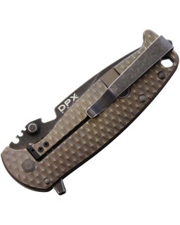 HEST/F Bohler M390 steel Blackwash finish Bronze titanium handle Framelock