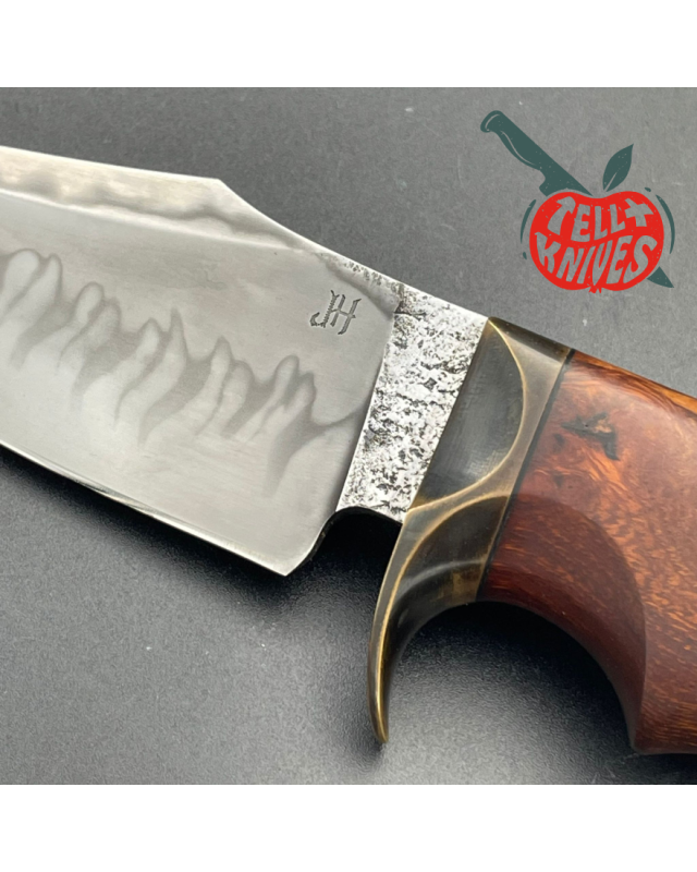 Baby Bowie 3 fingers Forged C105 Carbon Steel Brass guard Ironwood handle Baby Bowie 3 fingers Forged C105 Carbon Steel Brass guard Ironwood handle
