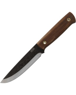 Biwi Fixed Blade D2 steel Walnut handle brown leather sheath