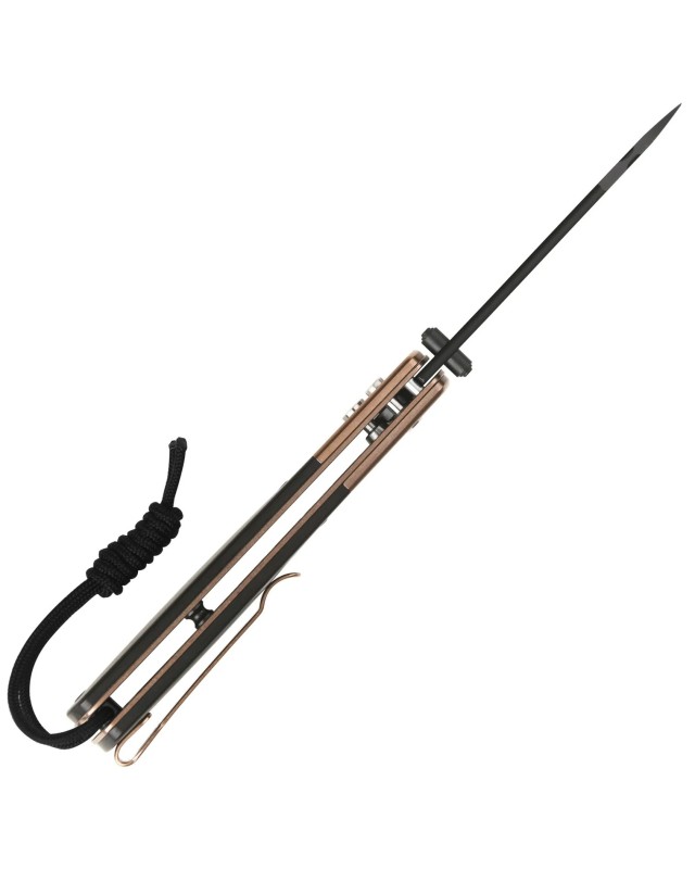 Holm Button Lock AR-RPM9 steel black PVD finish Ebony wood Rose Gold handle Holm Button Lock AR-RPM9 steel black PVD finish Ebony wood Rose Gold handle