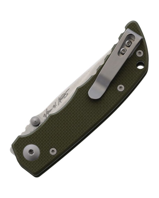 Talos Linerlock CTS-XHP steel Stonewash finish Green G10 handle Talos Linerlock CTS-XHP steel Stonewash finish Green G10 handle