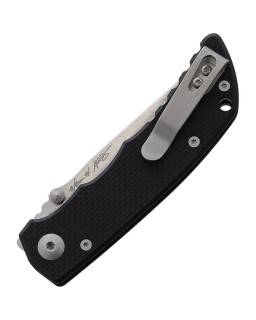 Talos Linerlock CTS-XHP steel Stonewash finish Black G10 handle