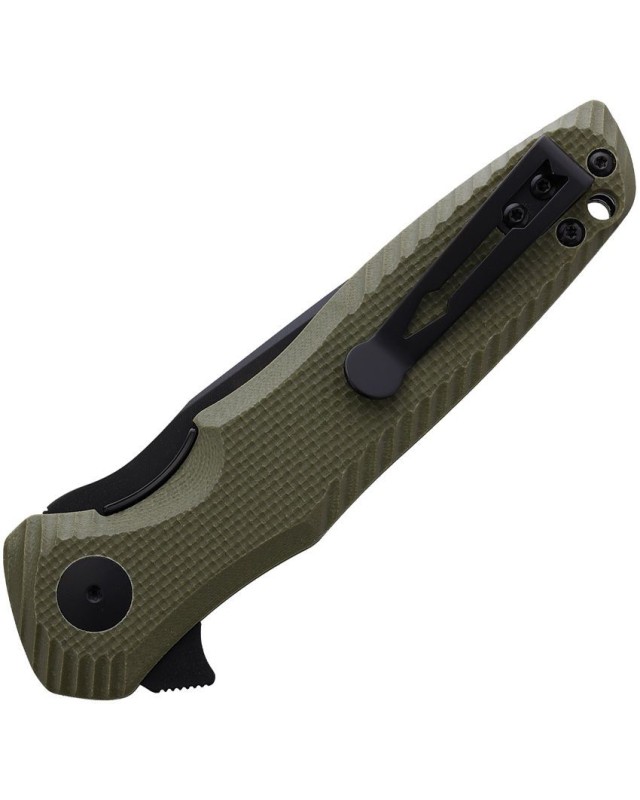 Poros Linerlock 154CM steel TiNi coated finish Green G10 handle Poros Linerlock 154CM steel TiNi coated finish Green G10 handle