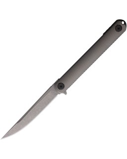 Nemec Linerlock S35VN steel stonewash finish Titanium handle