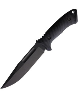 Harsey Fighter black powder coated 1095 Cro-Van carbon steel black kydex sheath