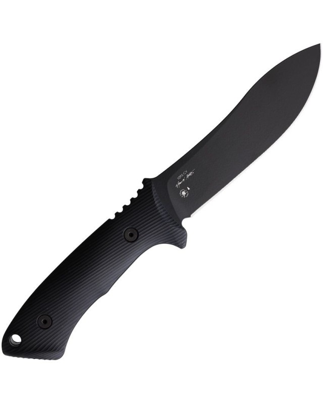 Harsey Nessmuk black powder coated 1095 Cro-Van carbon steel black kydex sheath Harsey Nessmuk black powder coated 1095 Cro-Van carbon steel black kydex sheath