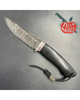 Mosaic Damascus & Petrified oak handle