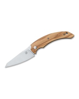 Fides Linerlock Becut steel satin finish olive wood handle