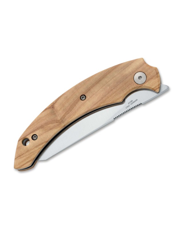 Fides Linerlock Becut steel satin finish olive wood handle Fides Linerlock Becut steel satin finish olive wood handle