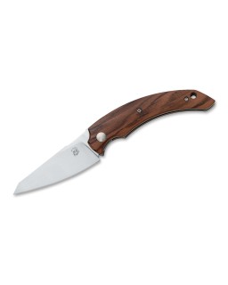 Fides Linerlock Becut steel satin finish santos wood handle