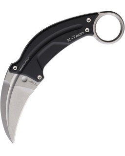K-Talon Full Tang N690 steel stonewash finish black aluminium handle black kydex