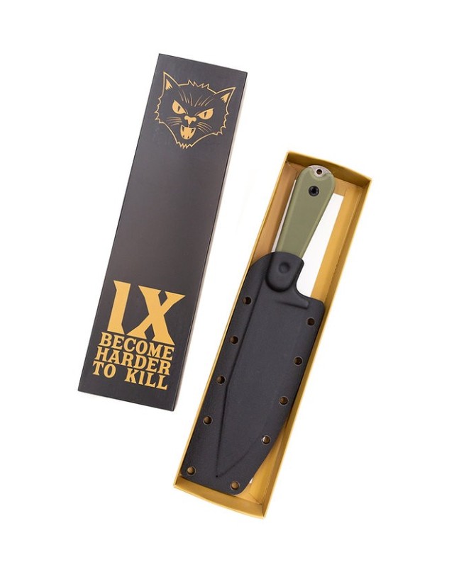 NUMERO 11 La Bête 1095 carbon steel G10 handle kydex sheath