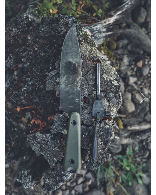 NUMERO 11 La Bête 1095 carbon steel G10 handle kydex sheath