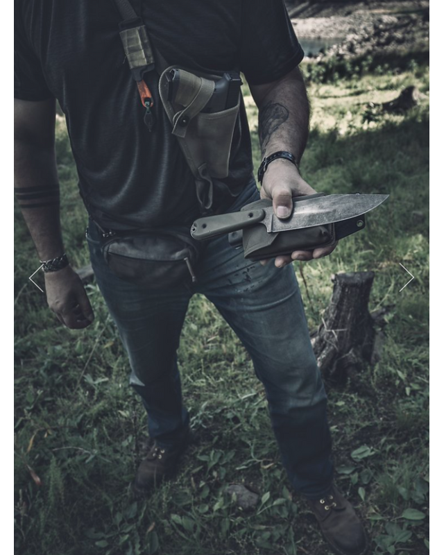 NUMERO 11 La Bête 1095 carbon steel G10 handle kydex sheath