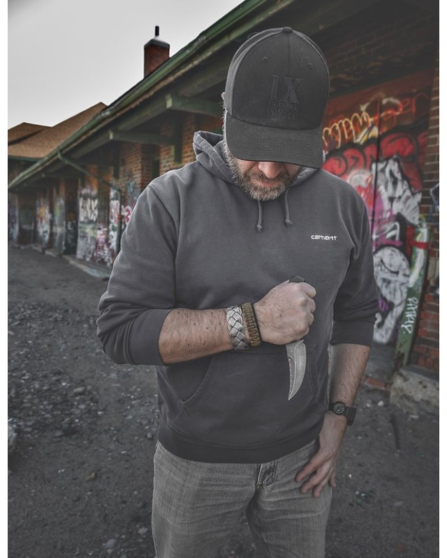 NUMERO DOUZE Undercover VG-10 steel blackwash finish black G10 handle black kydex