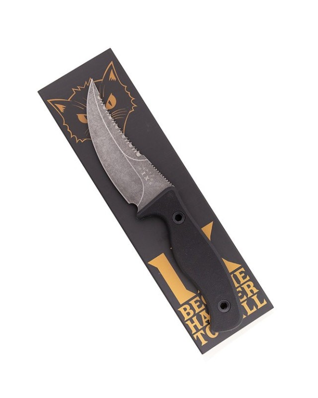 NUMERO DOUZE Undercover VG-10 steel blackwash finish black G10 handle black kydex