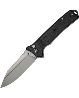 Neurohaptic Button Lock Nitro-V steel stonewash finish Shredded Black G10 handle