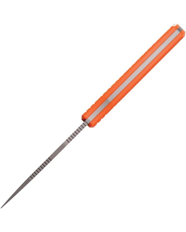 Mink fixed blade Nitro-V steel bead blast stonewash finish orange G10 handle Mink fixed blade Nitro-V steel bead blast stonewash finish orange G10 handle