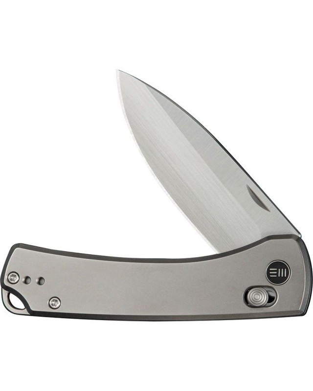 Nightblade Crossbar Lock CPM-20CV steel double satin finish gray titanium handle DBK design Nightblade Crossbar Lock CPM-20CV steel double satin finish gray titanium handle DBK design