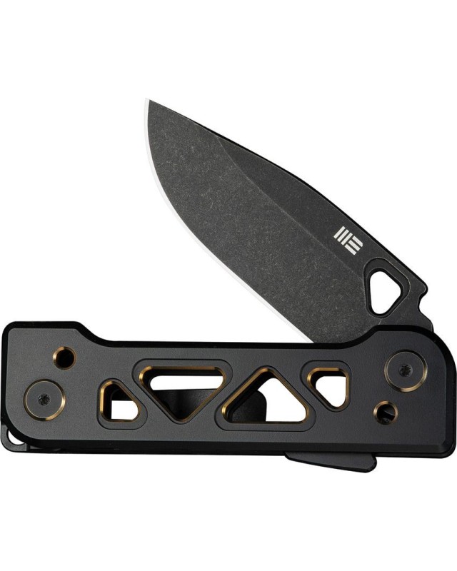 Tyro Superlock Knife CPM-20CV steel blackwash finish Black Gold Titanium Handle Snecx Tan design Tyro Superlock Knife CPM-20CV steel blackwash finish Black Gold Titanium Handle Snecx Tan design