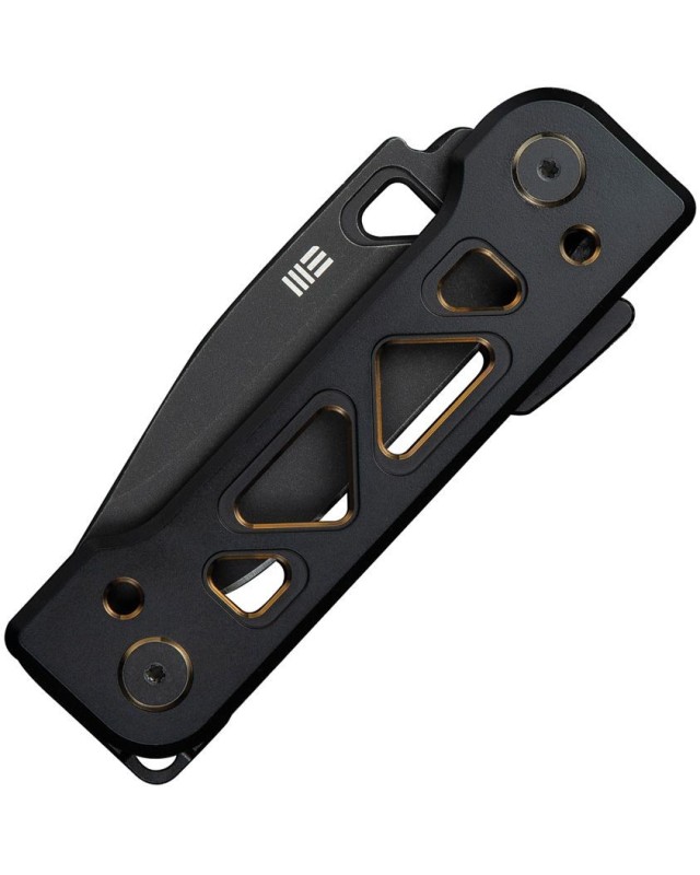 Tyro Superlock Knife CPM-20CV steel blackwash finish Black Gold Titanium Handle Snecx Tan design Tyro Superlock Knife CPM-20CV steel blackwash finish Black Gold Titanium Handle Snecx Tan design