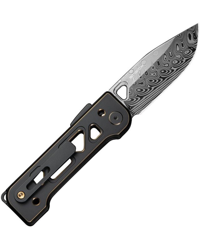 Tyro Superlock Knife Hakkapella Damasteel Black Gold Titanium Handle Snecx Tan design Tyro Superlock Knife Hakkapella Damasteel Black Gold Titanium Handle Snecx Tan design