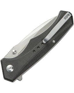 Photonix Nitro-V steel satin finish Black Micarta Handle C23081B-3