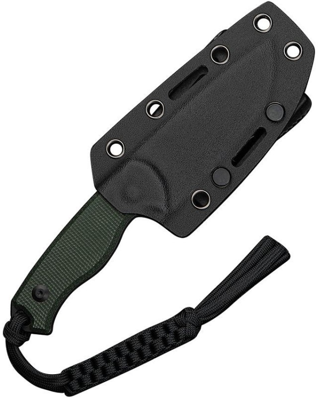 Timberbark Full Tang Fixed Blade 14C28N steel blackwash finish green micarta handle kydex sheath Timberbark Full Tang Fixed Blade 14C28N steel blackwash finish green micarta handle kydex sheath