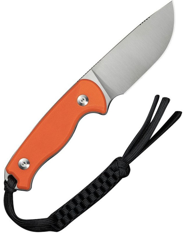 Timberbark Full Tang Fixed Blade 14C28N steel stonewash finish orange G10 handle kydex sheath Timberbark Full Tang Fixed Blade 14C28N steel stonewash finish orange G10 handle kydex sheath